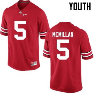 Youth Ohio State Buckeyes #5 Raekwon McMillan Red Nike NCAA College Football Jersey July ZZB7144VE